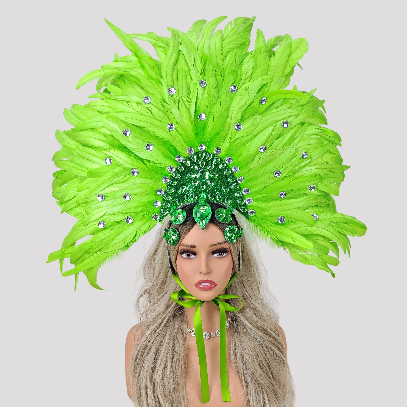 Carnival graduation ball costume accessories artificial feather headdress hair accessories Halloween catwalk character Cos props