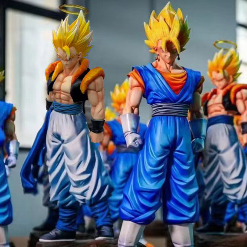 Jt Standbeeld Anime Dragon Ball Vegetto Figuur Gogeta Standbeeld Met Basis Super Saiyan Actiefiguren Collectie Model Speelgoed Geschenken