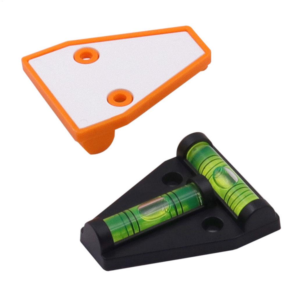 1 st Mini T Type Waterpas Meetinstrument Driehoekige Niveau T-type Geest Bubble Shell Plastic Meetinstrumenten