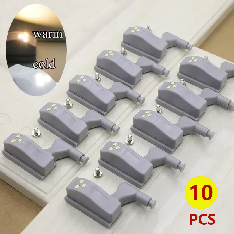 LED charnière intérieure lampe armoire lumières universelle armoire porte capteur lumières chambre armoire cuisine placard veilleuses
