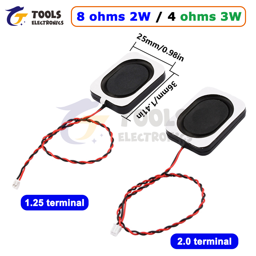 4 ohm 3 W 8 ohm 2 W 1.25 Terminal/2.0 Terminal draad Luidspreker Vierkante Kleine Holte Notebook computer 3525/2535 Ultradunne Box Speaker