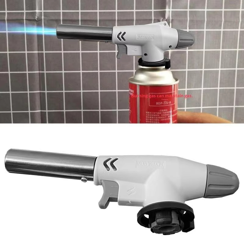 Camping Baking Barbecue Gas Torch Welding Fire Maker Lighter Butane Burner Flame Metal Flame Gun WeldingTorch Lighter Heating