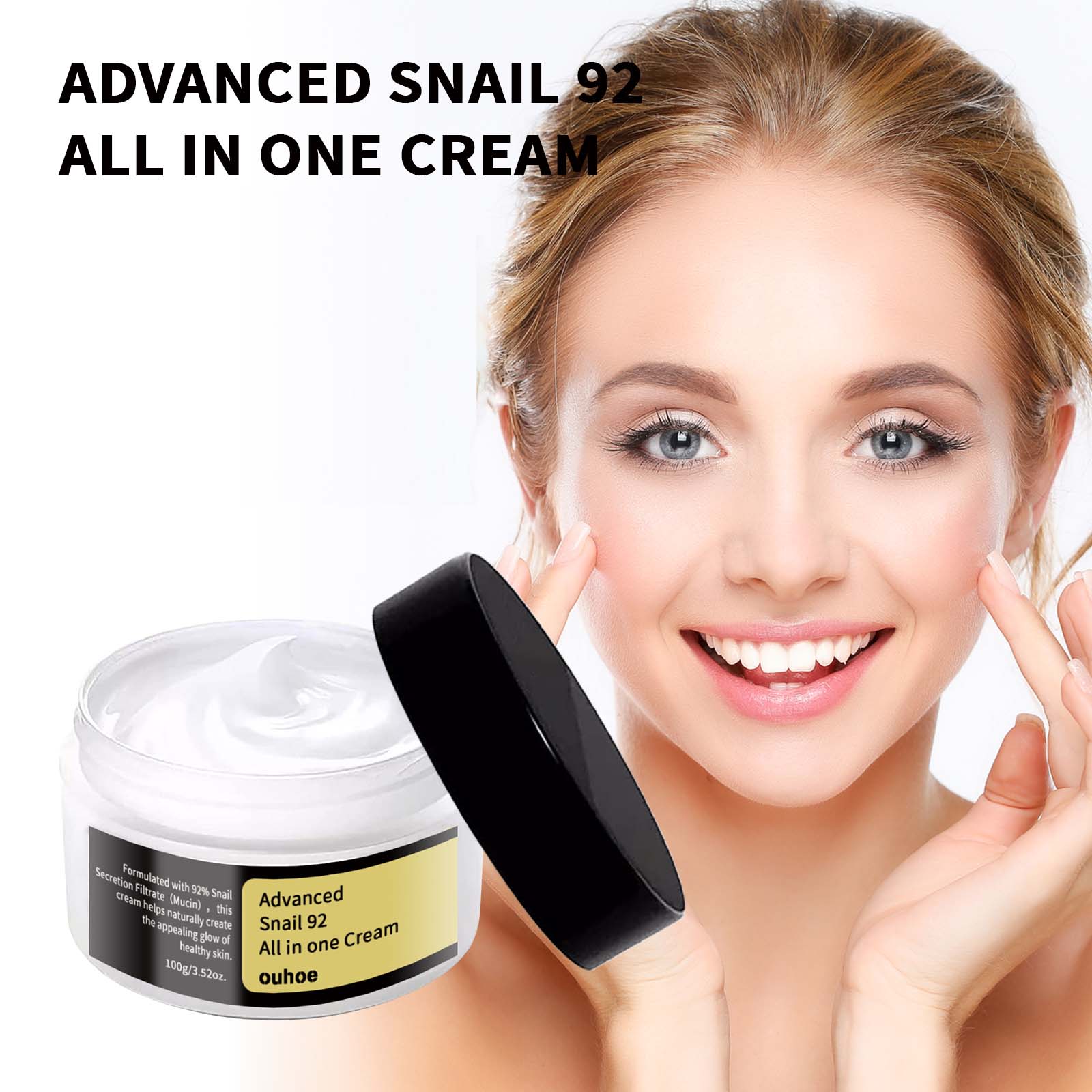 Preciosa caracol rosto soro creme hidratante anti-envelhecimento face lifting endurecimento nutritivo reparação caracol creme suave cuidados com a pele