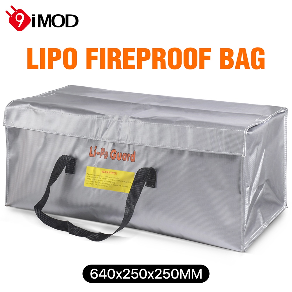 9IMOD Lipo Guard Safety Bag Огнестойкая взрывозащищенная портативная защитная сумка Lipo 640*250*250 мм для RC FPV Racing Drone Автомобильный аккумулятор