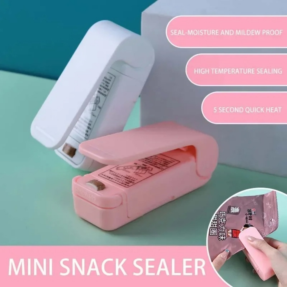キッチン用ハンドヘルドスナックシーラー、スナックバッグクリップ、プラスチックバッグシーラー、鮮度保持マシン、パッケージシーラー、食品袋閉鎖包装