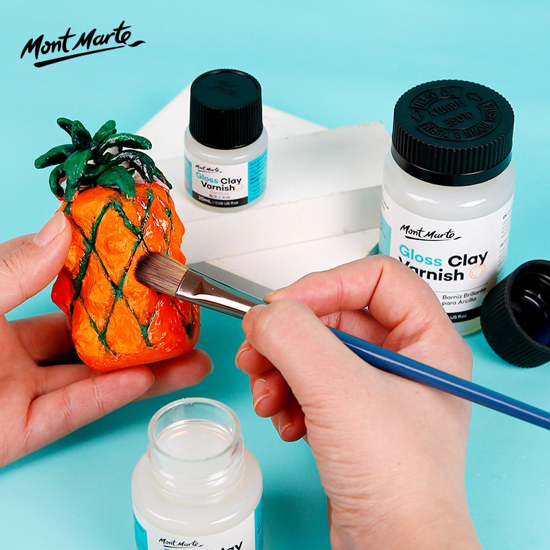 20 ml/60 ml Mont Marte Glossy Clay Lack Gloss Signature Clay Sculpture Sealant, für Polymer- oder Lufthärtungsde Ton
