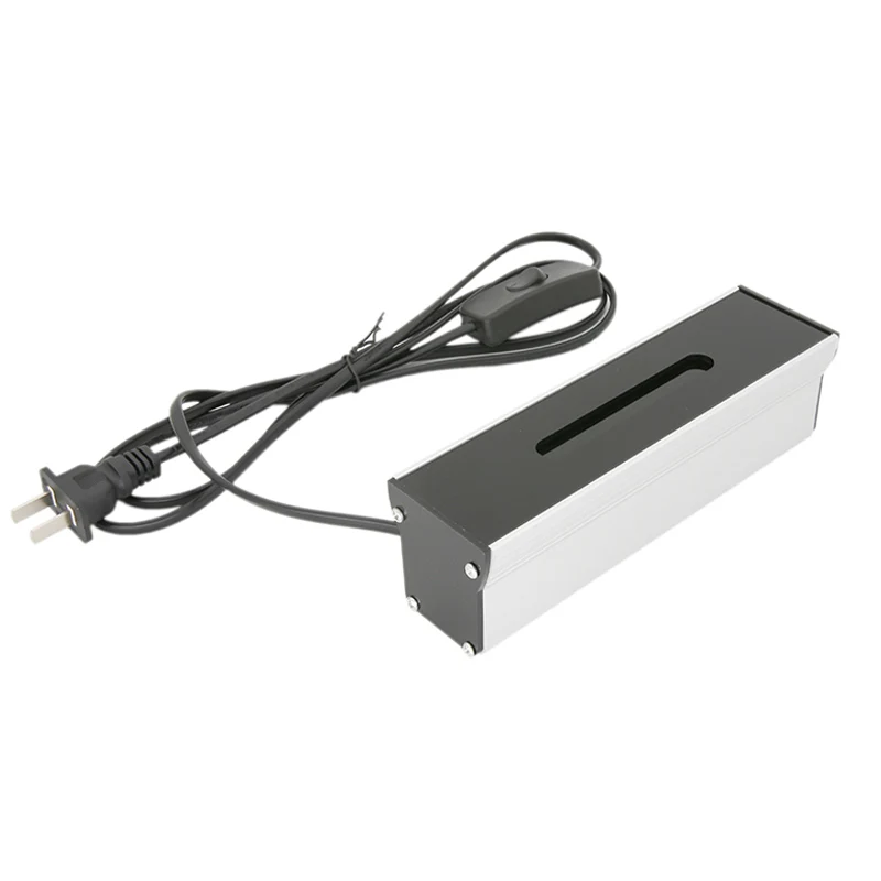 Lámparas indicadoras de aluminio, carcasa de luz UV, Detector lateral de estaño, indicador facial metálico, inspección de superficie de vidrio, nuevo vidrio 4W