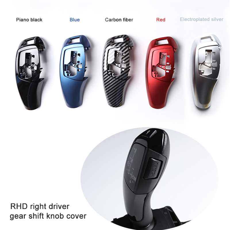 Capa de Fibra de Carbono para Manopla de Câmbio Interna RHD LHD para BMW F30 F10 F31 F32 F33 F34 F36 F20 F07 F15 - Painel Seletor de Câmbio