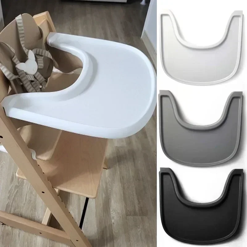 Cadeira de alimentação do bebê placa de jantar abs bandeja de assento alto compatível cadeira de crescimento acessório de mesa para crianças