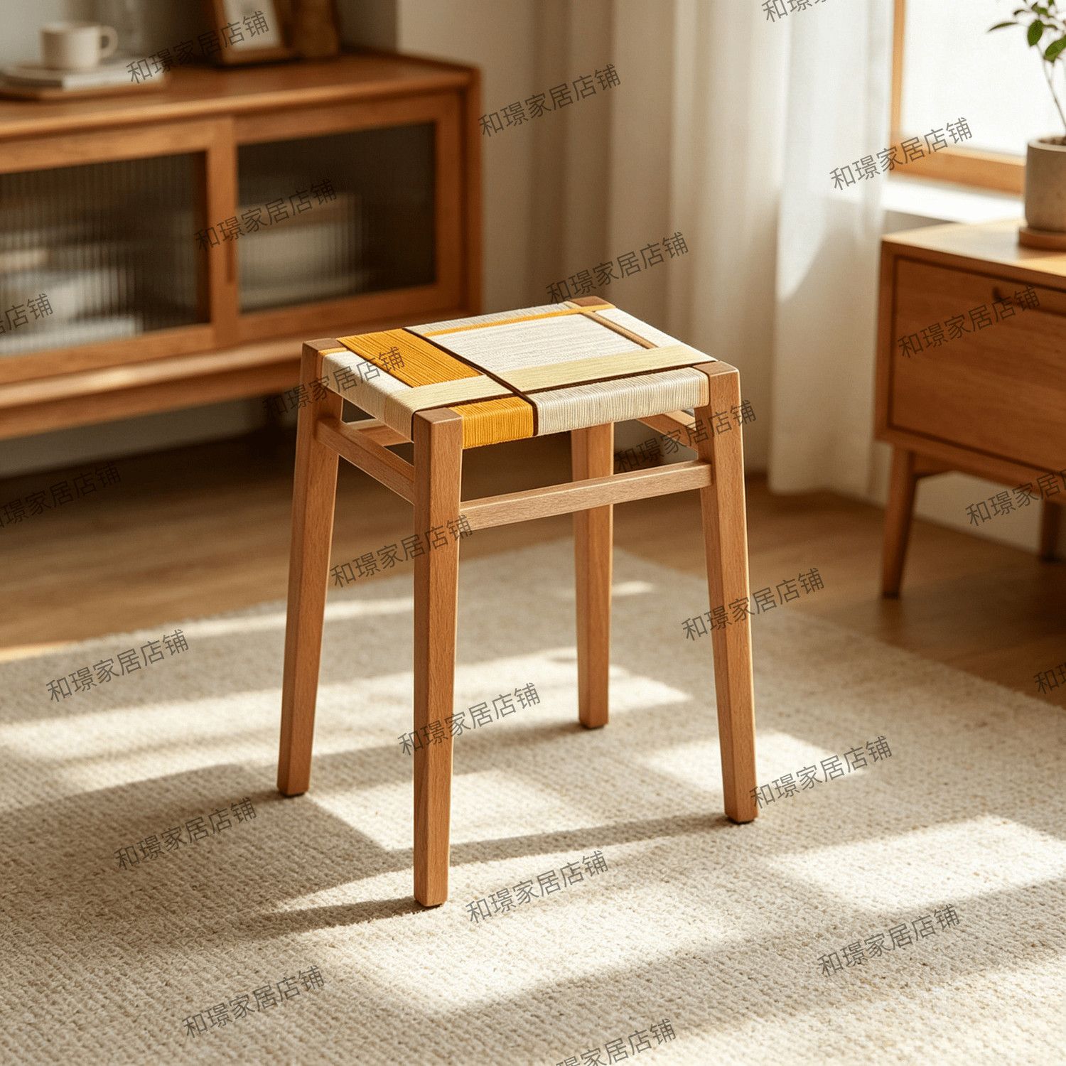 MOMO Tabouret empilable pour meubles de niche, tabouret à chaussures, tabouret de coiffeuse, tabouret de café, tabouret de tricot