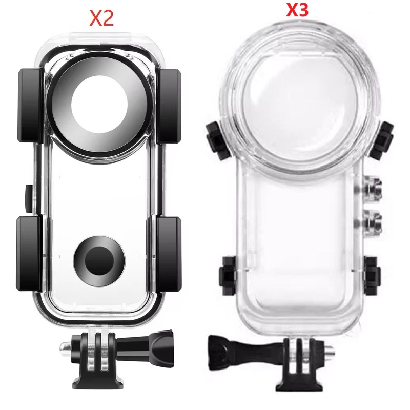 Wodoodporna obudowa 40M do Insta360 ONE X2/X3, podwodna skrzynka ochronna, obudowa do nurkowania, rama ochronna, akcesoria do kamery panoramicznej 360.