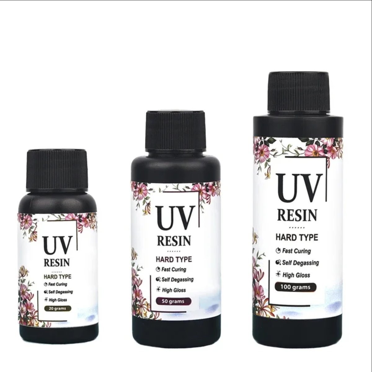 เรซิน UV 20g/50g/100g/250g/1000g คริสตัลเรซิ่น UV กาว DIY เครื่องประดับทําความแข็งสูงแห้งเร็ว Harder กาวอีพ็อกซี่ UV โคมไฟ