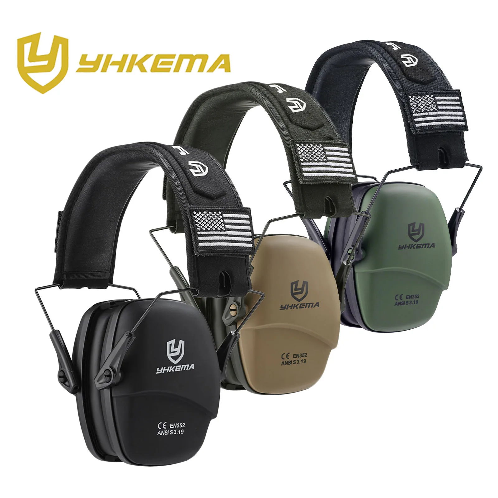 Outdoor Taktische Passive SchieĂen OhrenschĂŒtzer Anti lĂ€rm Kopfhörer Sound VerstĂ€rkung Gehörschutz Headset Faltbar