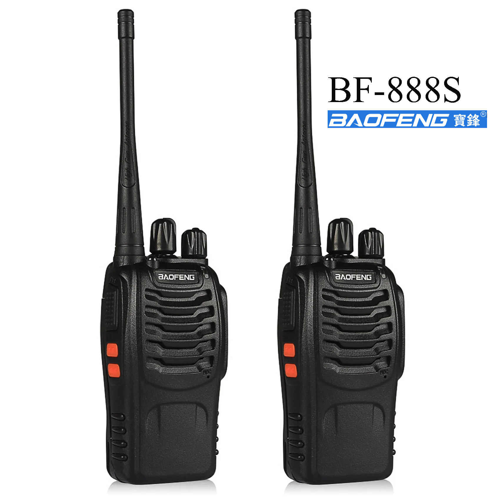 2 パック卸売トランシーバー Baofeng BF-888S 双方向ラジオ 888s UHF 400-470MHz 16 チャンネル 10 キロ通信距離
