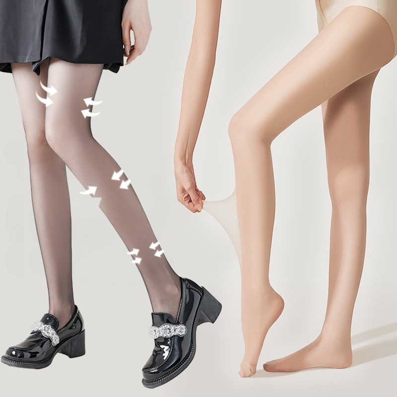Stoking hitam legging, stoking hitam kawat kait Anti berkabel tahan air mata ketat tipis warna kulit legging Ultra tipis ramping Breathable