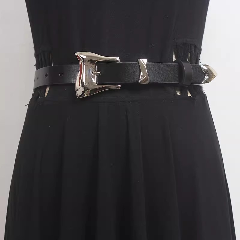 Women's Runway Fashion Genuine Leather Cummerbunds Female Dress Corsets Waistband Belts Decoration Wide Belt R837