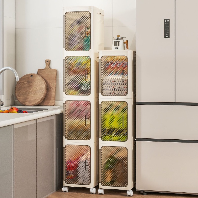 Slanke rollende woonkamer opbergkast multifunctionele organisator dressoir opvouwbare badkamer speelgoed snack opbergmeubilair thuis