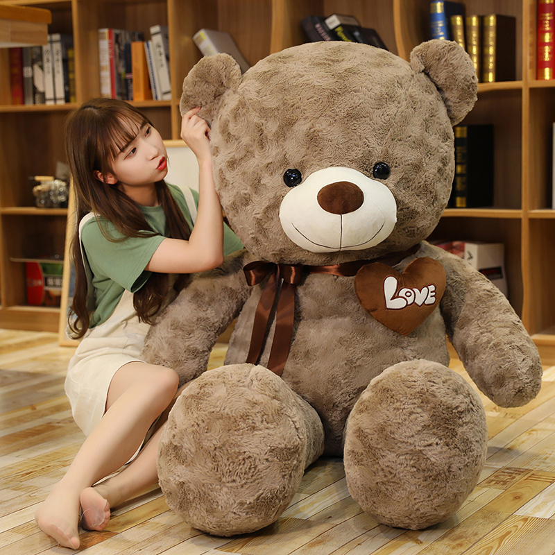 Mooie Nieuwe Hete Hoge Kwaliteit 2 Kleuren Teddybeer Met Liefde Knuffels Knuffels Pop Kussen Kinderen Liefhebbers Verjaardag Baby Cadeau