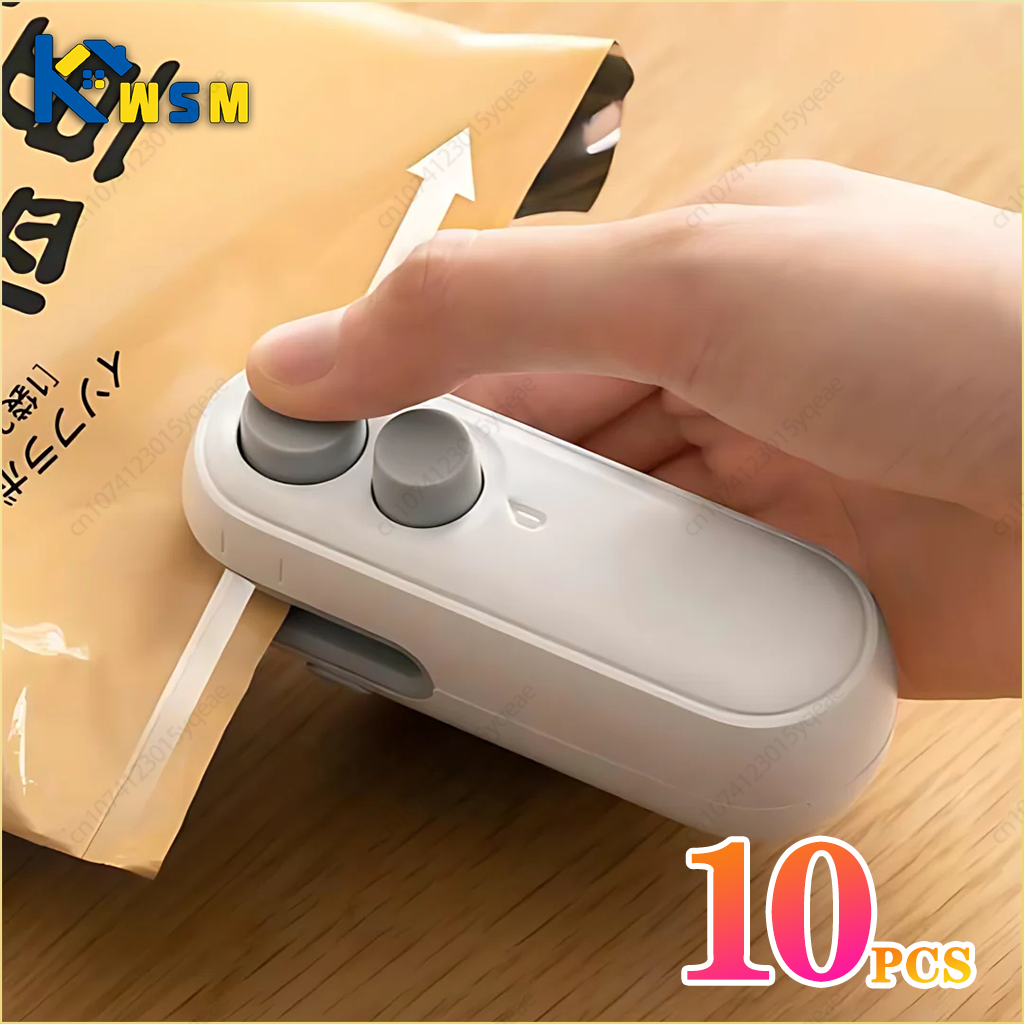Mini sellador portátil 2 en 1, sellador térmico para aperitivos, sellador recargable para uso doméstico, sellador al vacío, sellador térmico de bolsas de plástico para aperitivos