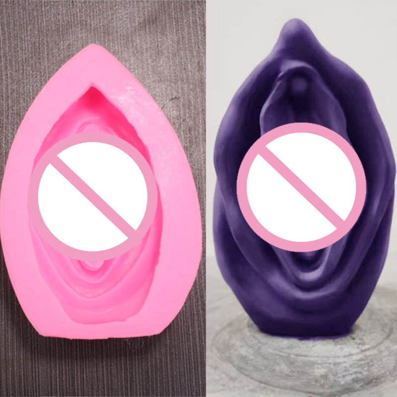 Moldes de vagina para vela, molde de vela de silicone para diy aromaterapia vela, resina de cola epoxy, fundição, cera, sabonetes, diy artesanato