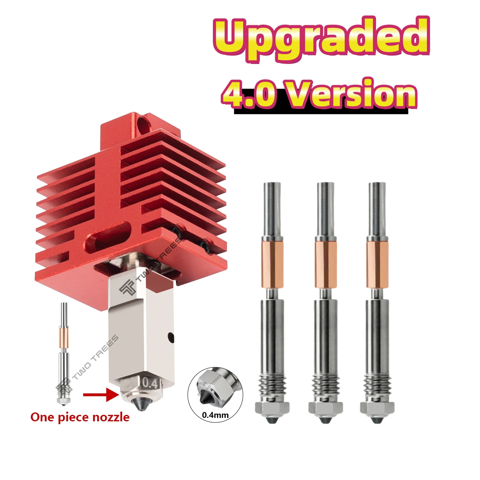 Nowa aktualizacja Hotend dla Bambu Lab P1P X1C P1S X1 X1E TZ4.0 Aktualizacja Hot end Print Head Części do drukarek 3D bambulab