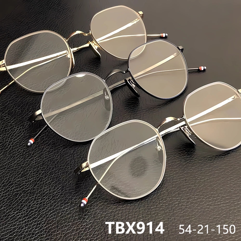 Нью-Йоркская модная оправа для очков, титановые TBX914, многоугольные очки для мужчин и женщин, большие очки, модный брендовый дизайн США, высокое качество