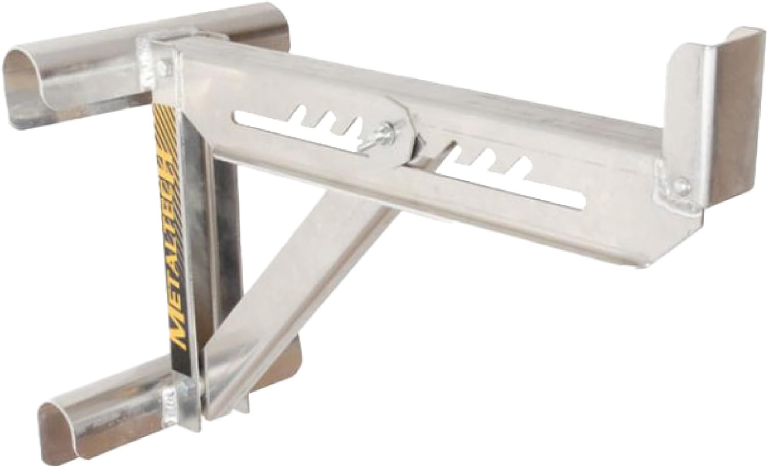 2-Rung Aluminum Ladder Jack for Scaffolding Extensions, Work Platforms, Masonry, Painting, Roofing Tool