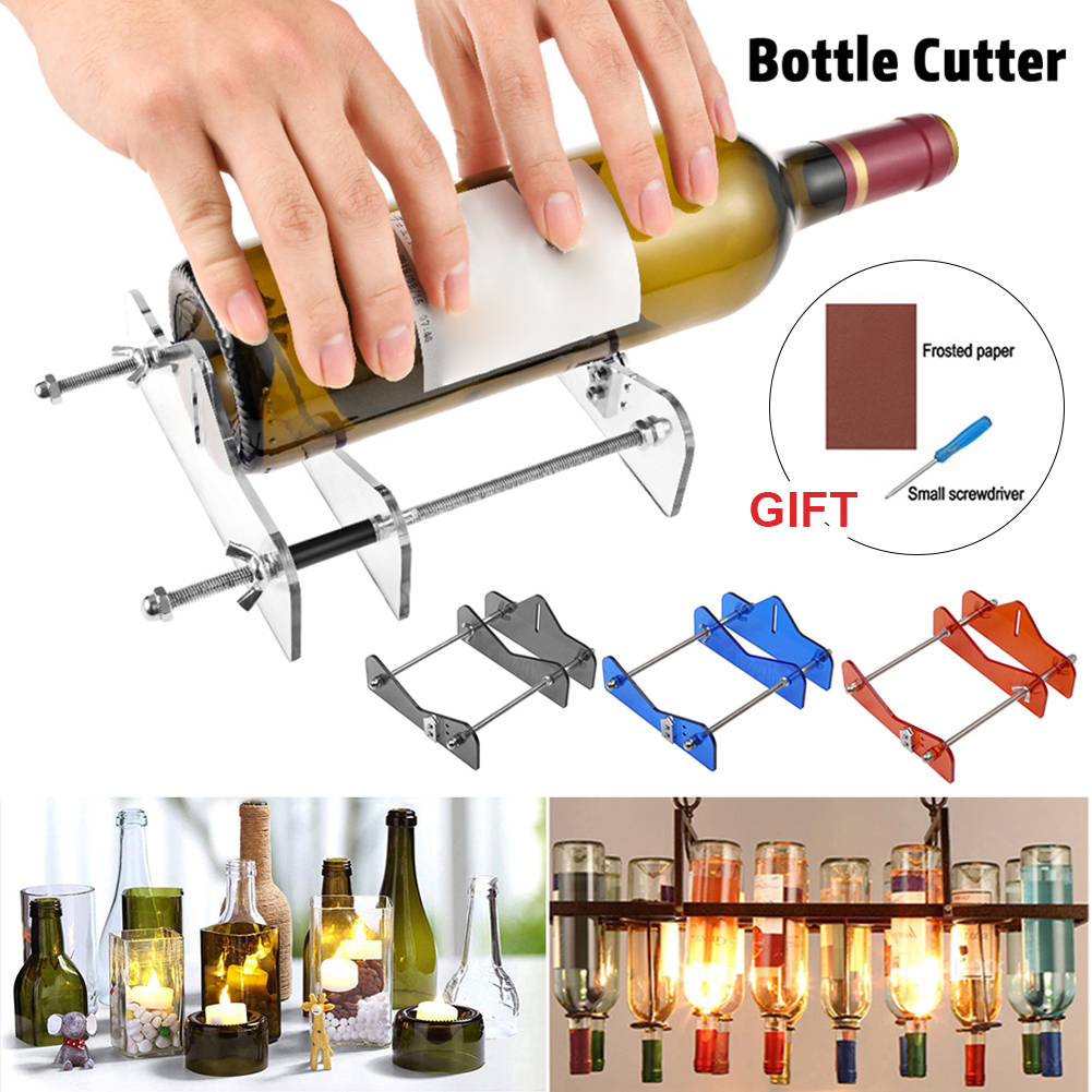 Cortador de vidro, garrafa de vidro, ferramenta de corte, quadrado e redondo, vinho, cerveja, esculturas de vidro, cortador para máquina de corte de vidro diy
