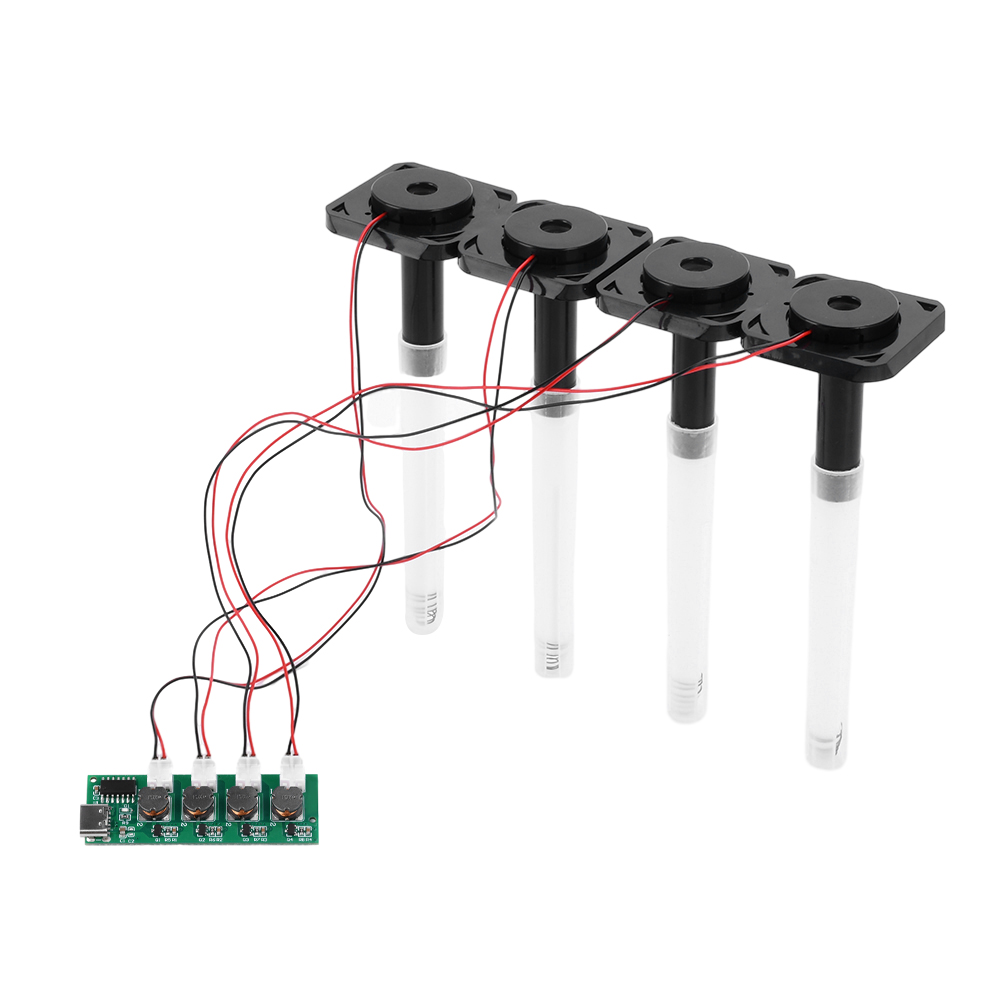 DC 5V 切り替え可能な 4 スプレー加湿器モジュール噴霧制御ボード DIY 超音波アトマイザー TYPE - C インターフェース