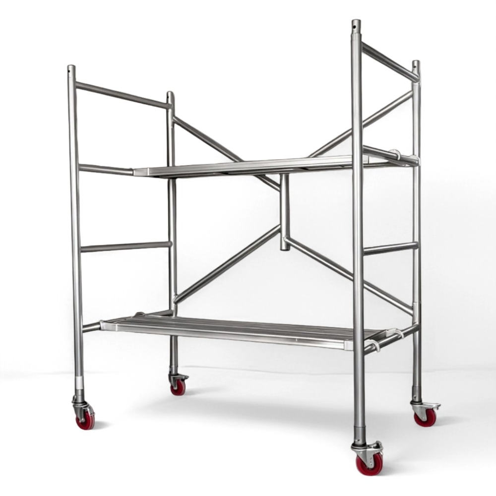 Folding scaffolding full set factory direct sales home decoration supermarket multifunctional scaffolding