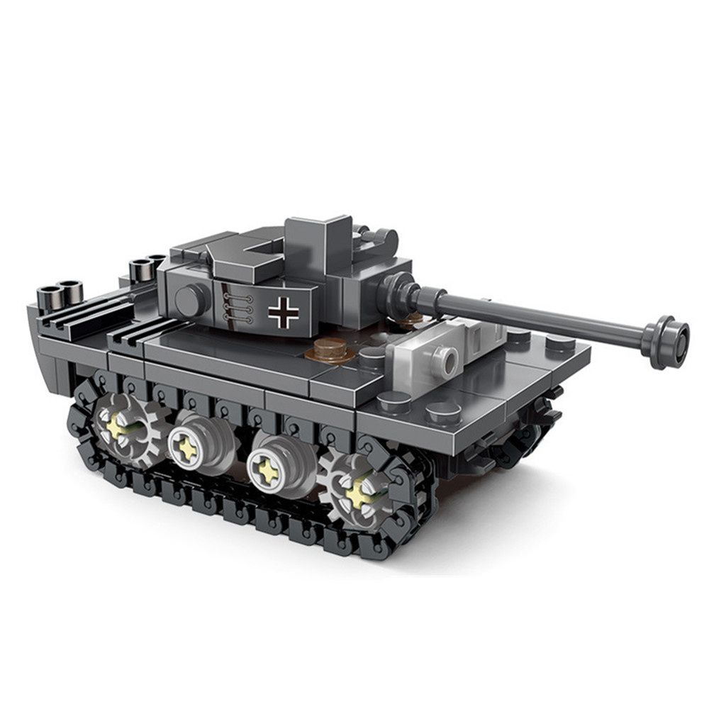 Guerra Mundial 2 WW2 Exército Militar Soldados SAWT Soldados O Rei Tigre Tanque Pesado Modelo DIY ​ Blocos de construção Tijolos Brinquedos infantis
