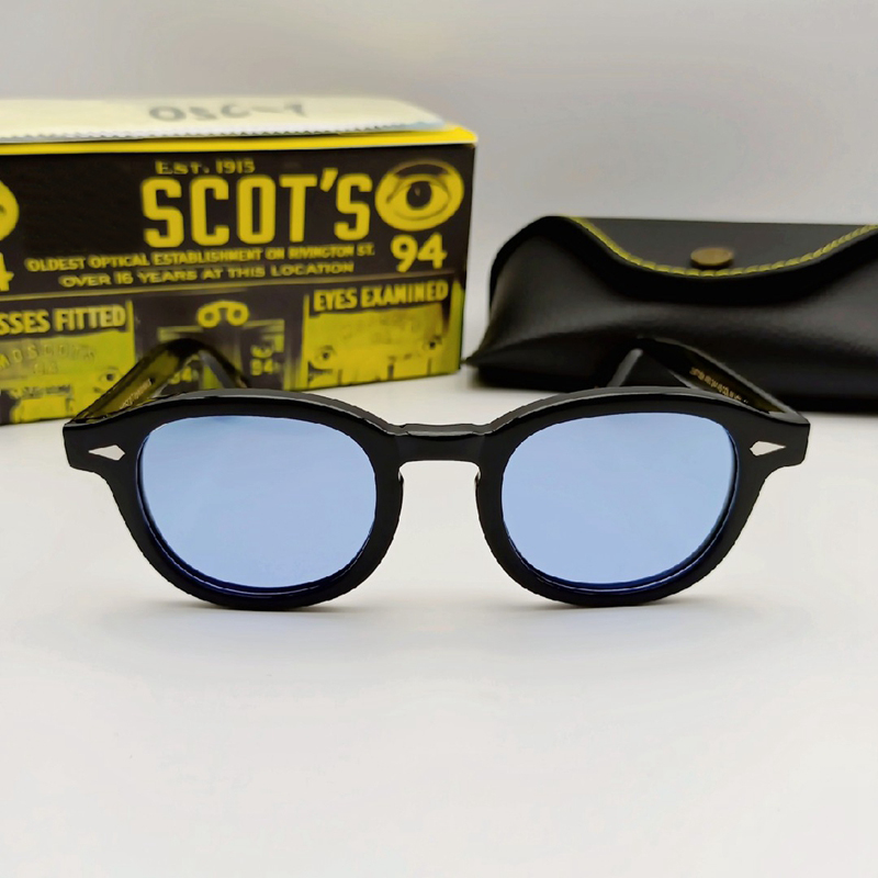 Occhiali da sole blu uomo Johnny Depp Lemtosh occhiali da sole polarizzati donna Luxury Brand occhiali da vista Vintage con montatura in acetato