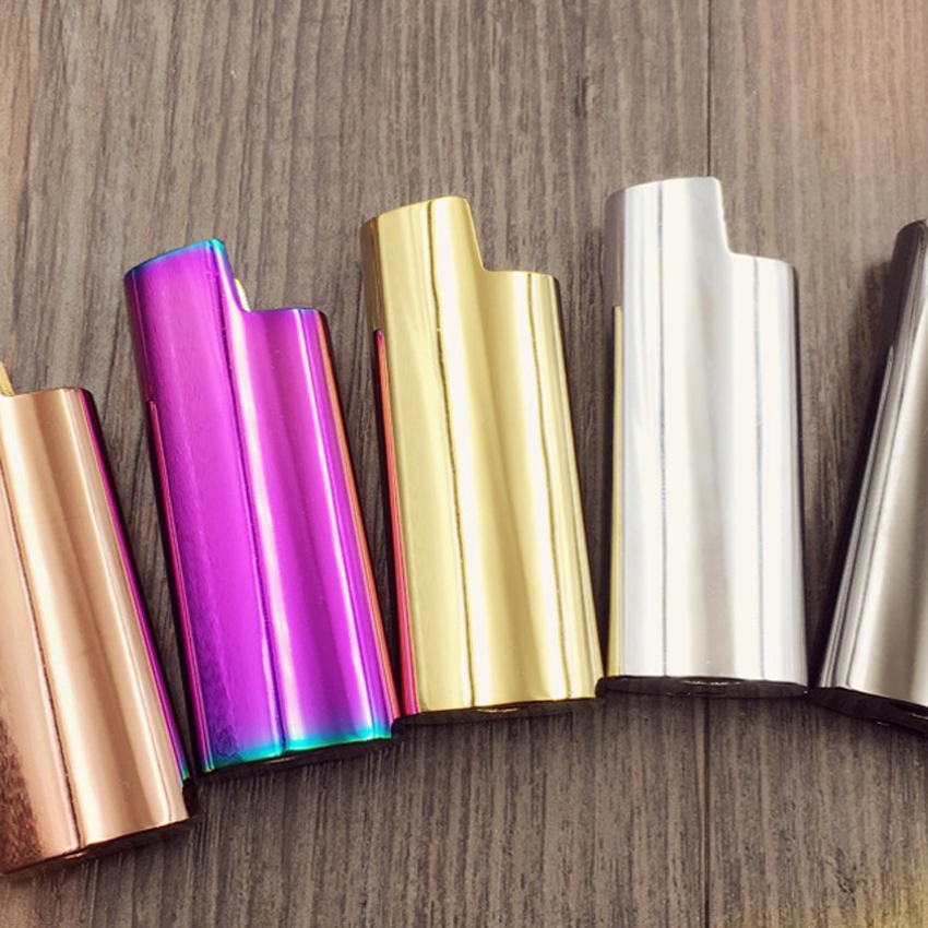 Alta qualidade cor liga armadura gás mais leve escudo reutilizável proteger caixa para bic j6 universal fora armadura capa homem presente