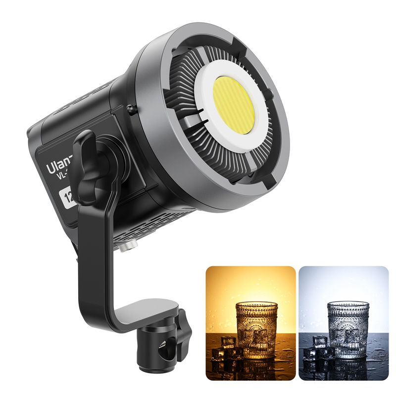 Ulanzi VL-120C VL-120Bi RGB dwukolorowa 120W V-Mount COB wideo Ligiht światło wypełniające Bowens Mount oświetlenie COB lampka ze zdalnym sterowaniem aplikacji