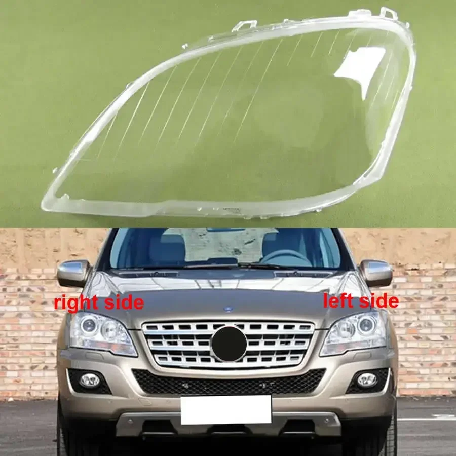 Przezroczysta osłona reflektora do Benz W164 ML400 ML450 ML350 ML320 2008-2011, klosz lampy, obudowa reflektora, soczewka, pleksiglas
