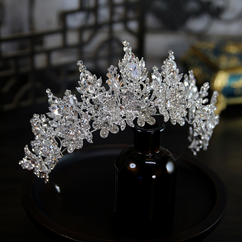 Kristallen Kronen Voor Bruiloft Bruid Haar Sieraden Hoofdtooi Prinses Bruids Tiara Kronen Voor Optocht Vrouwen Diadema Prom Hoofddeksels
