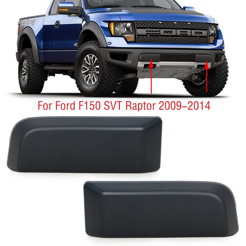 Per Ford F-150 F150 SVT Raptor 2009 2010 2011 2012 2013 2014 copertura del foro del paraurti anteriore inferiore dell'auto Beze coperchio Cap Guards Pads