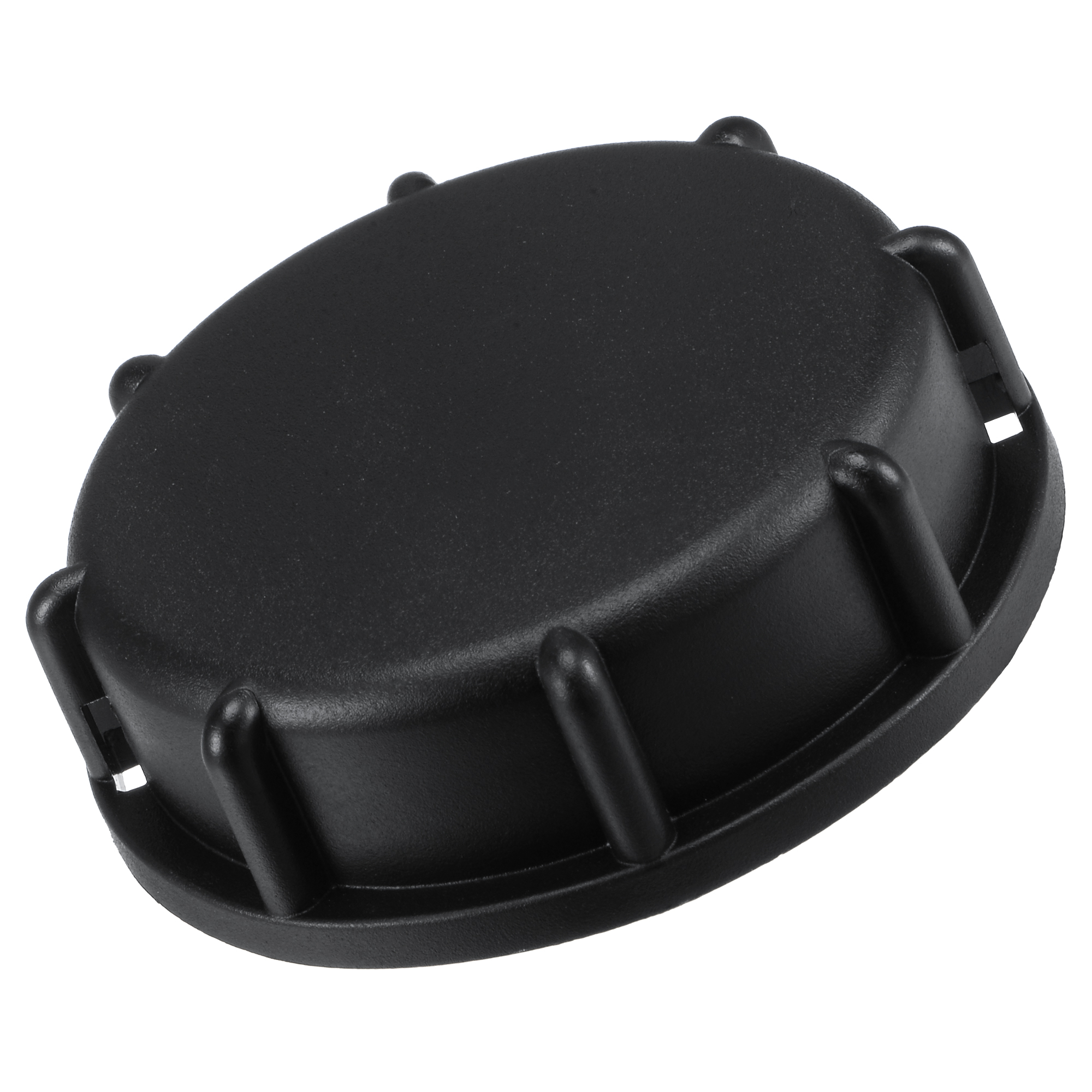 Uxcell Adaptador de tanque IBC 55 mm ID Rosca hembra gruesa Bolsa de agua de plástico Tapa de tapa sólida con junta negra