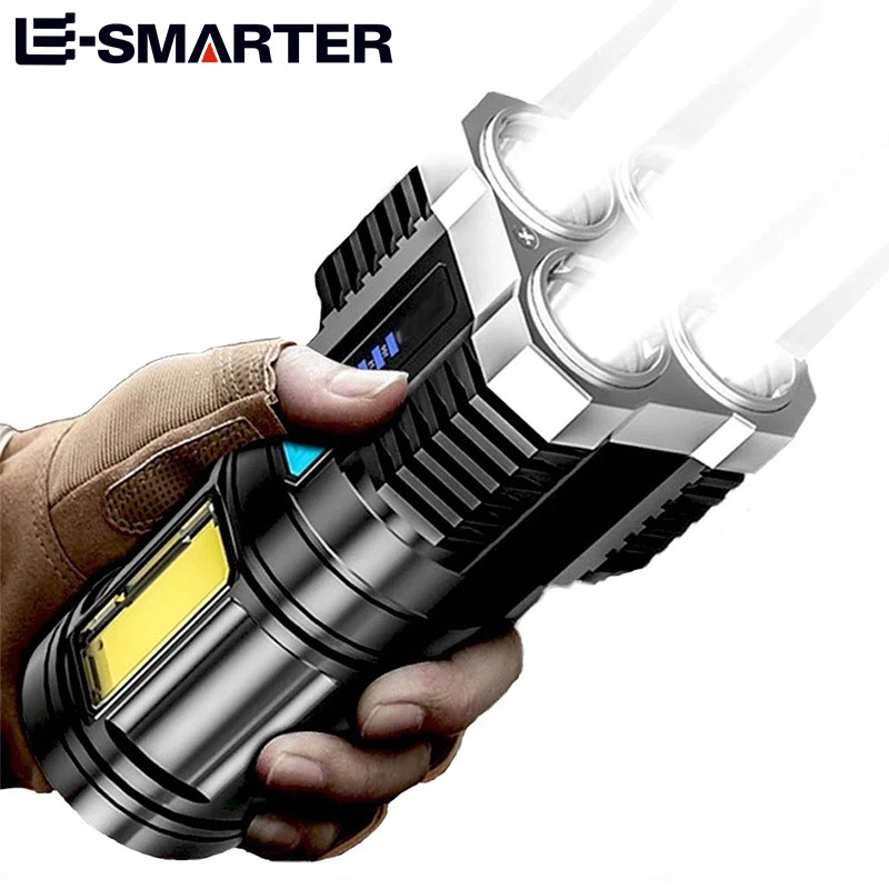 Led ミニダイビング充電式高ルーメントーチ長距離強力なキャンプ Taschenlampe Linterna 懐中電灯