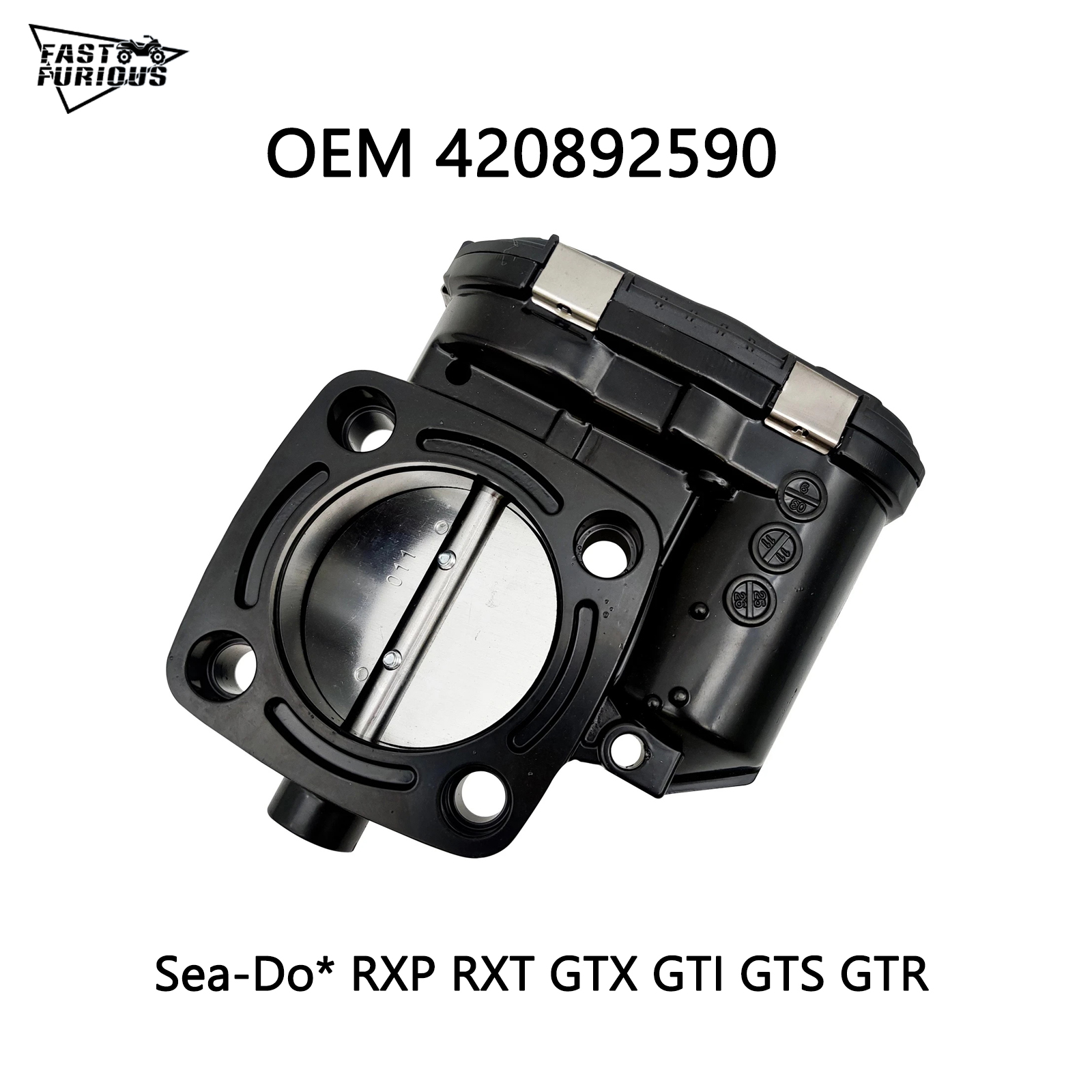 Válvula do corpo do acelerador de 60MM para SeaDoo 4Tec 0280750505 420892590 420892591 420892592   GTX GTR RXP RXT 90 130 155 215 255 260 300