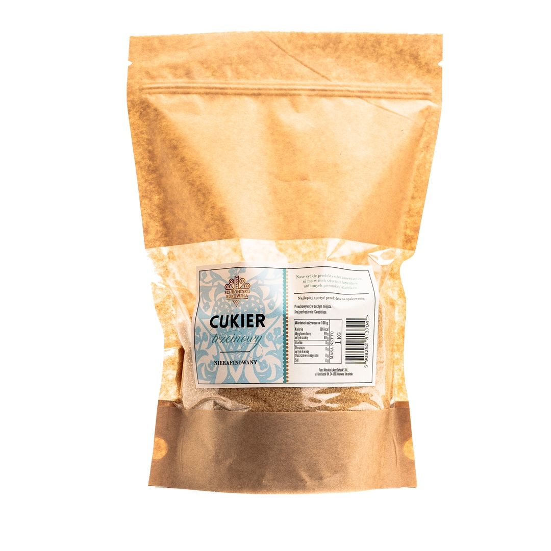 Rohrzucker unraffiniert 1kg-Bukowina Schutz