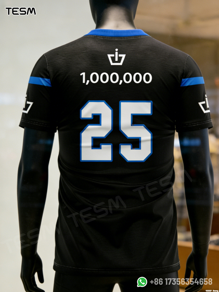 Camisa de Futebol e Corrida TESM para Pais e Filhos, Estampa 3D HD, Respirável, Manga Curta