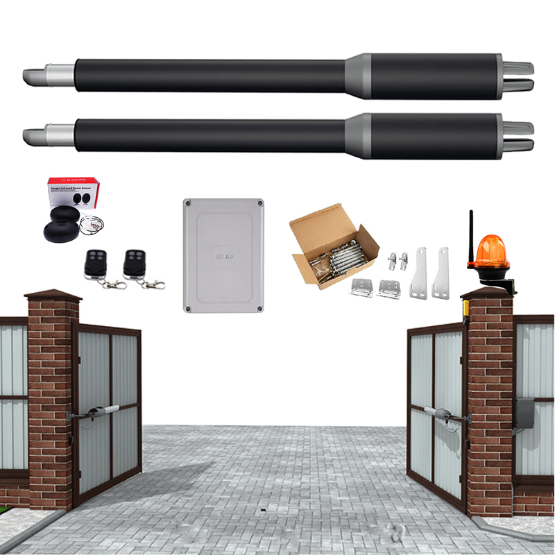 Dual Gate Openers Engine Motor System Automatic Door AC220V/AC110V Swing Gate Driver Closer Actuator Perfect Suit Gates Opener