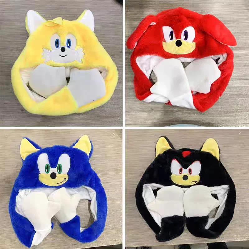 ความแปลกใหม่และสนุกใหม่ Supersonic แผ่นตุ๊กตาหมวก Tarsnak Hedgehog ตุ๊กตาบอลลูนหมวกค่าเฉลี่ยหมวกเด็กคอสเพลย์ลากของขวัญปาร์ตี้