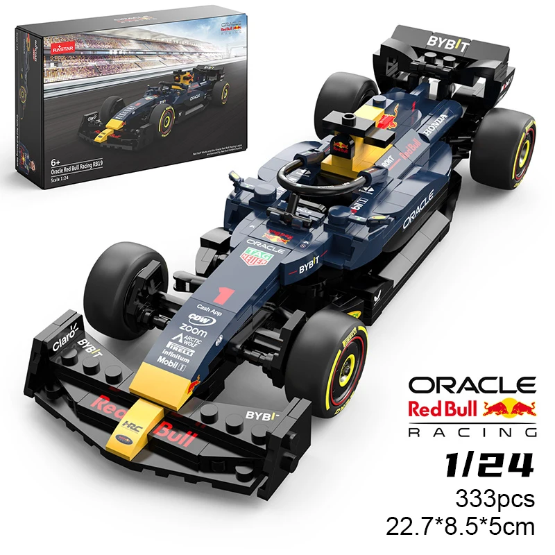 1/24 2023 F1 レッドブル RB19 # 1 マックス・フェルスタッペン # 11 ペレスフォーミュラレーシングカーアルファロメオ C42 ビルディングブロックモデルおもちゃの車両レンガ