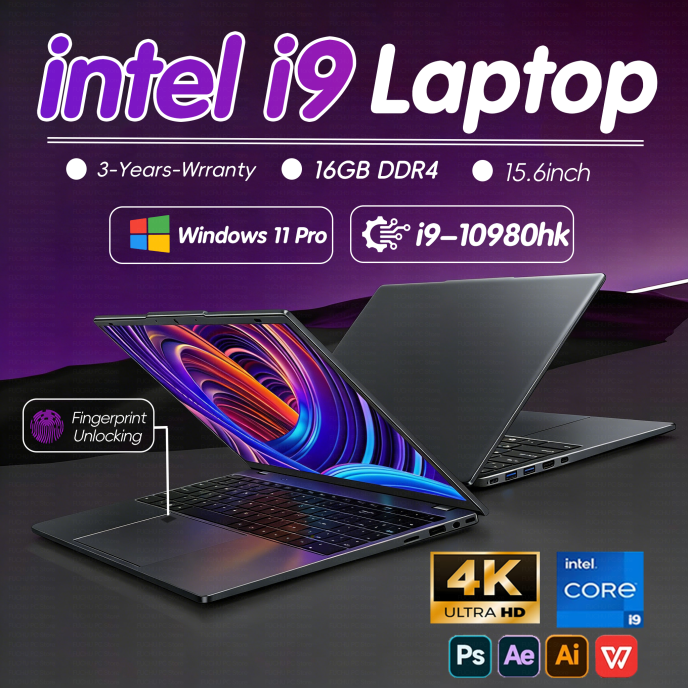 Portátiles de 15.6 pulgadas con Windows 11 Pro, Intel Core i9-10980HK, 16 GB de RAM, 1 TB SSD, para oficina, juegos y estudio, computadora portátil, PC