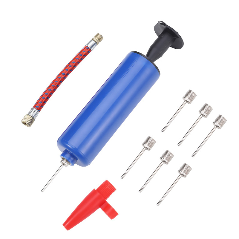10 stks Bal Pomp Set Handpomp 6 inch Inflator Draagbare Bal Volleybal Voetbal Basketbal Opblazen Pomp Gereedschap met Luchtslang