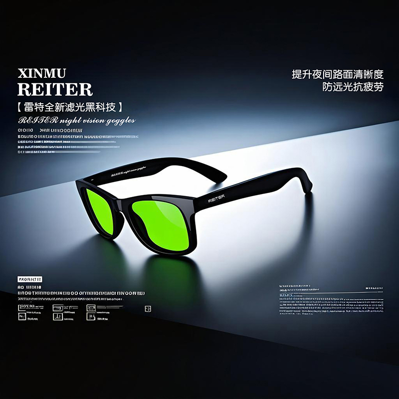 【REITER】แว่นตามองกลางคืนผู้ชายแว่นตาขับรถสําหรับผู้ชายป้องกันแสงสะท้อน