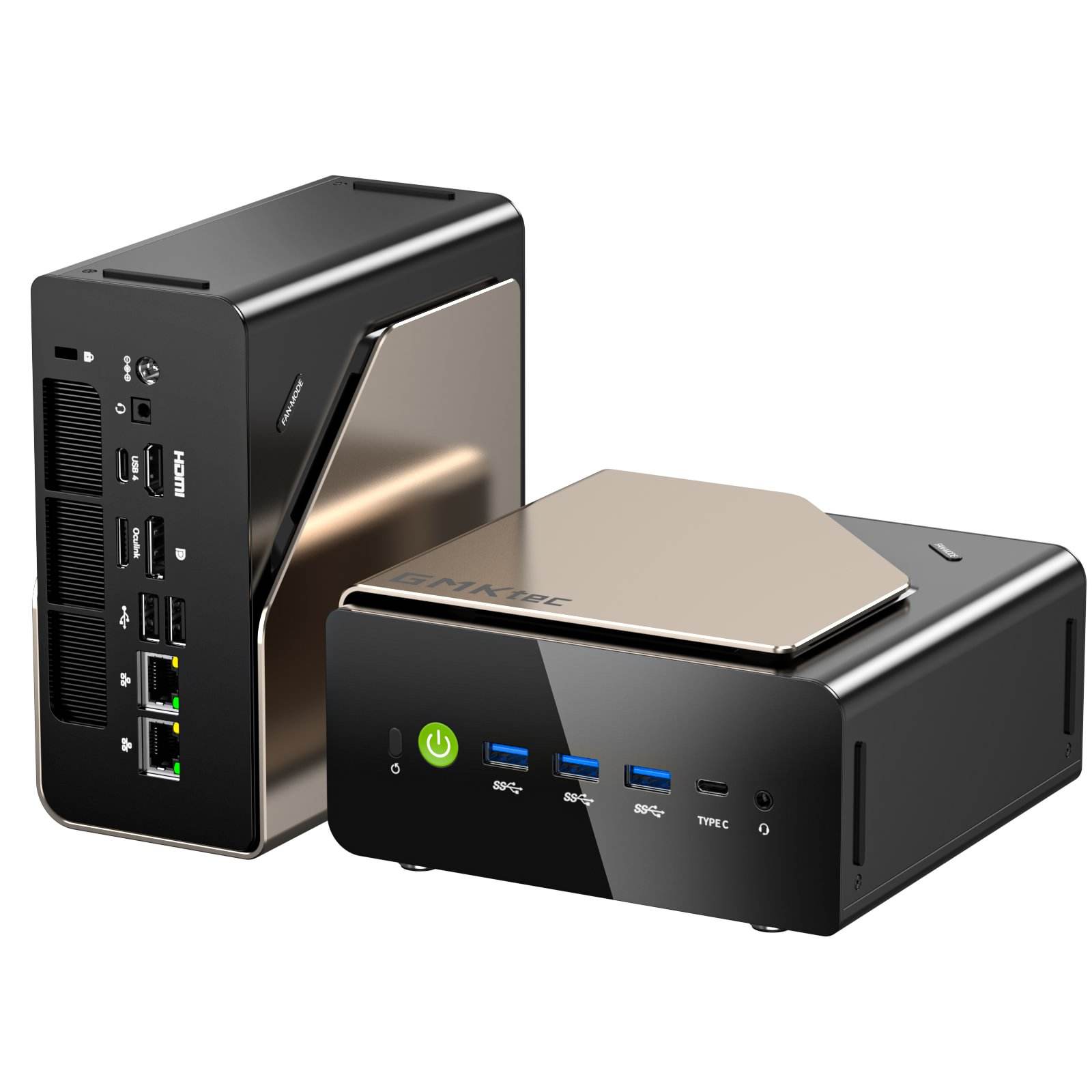 EVO-T1 Intel Core Ultra 9 285H มินิพีซี 16-คอร์ 16-เธรด 64GB DDR5 1TB SSD คอมพิวเตอร์เล่นเกมพร้อม Intel AI Boost มินิพีซี