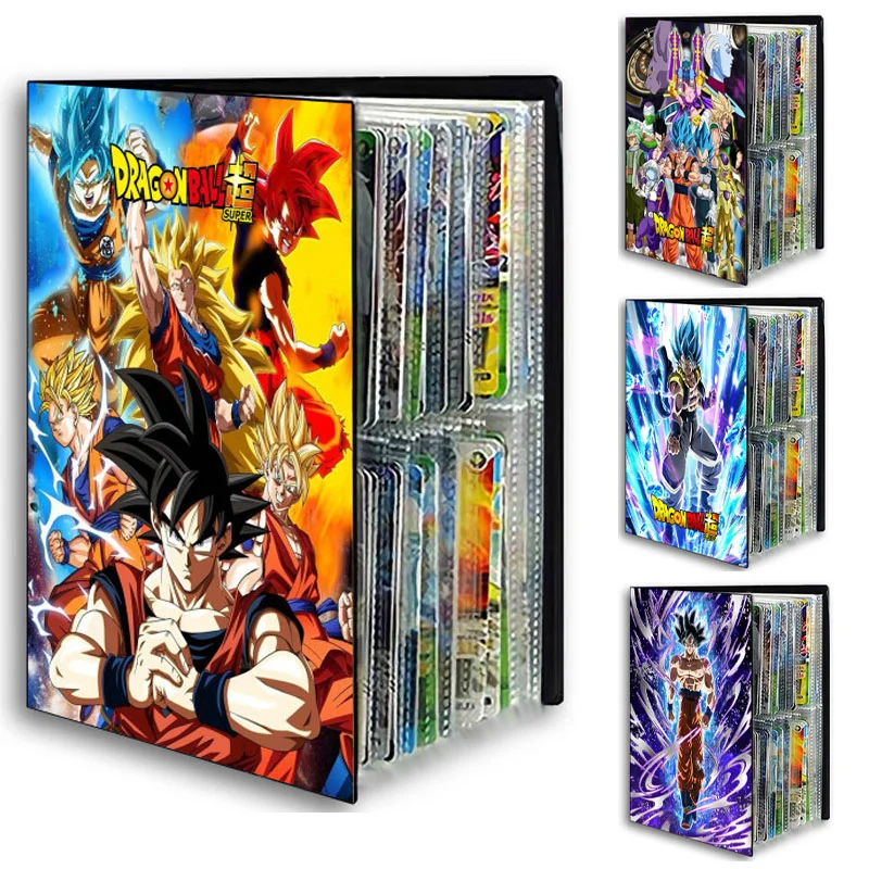Dragon Ball Son Goku Vegeta Frieza 240 ชิ้นการ์ดอัลบั้มหนังสือเกมการ์ด Binder VMAX การ์ดเกมคอลเลกชันของเล่นเด็กของขวัญ